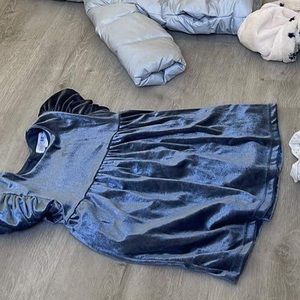 Zara suede girls dress